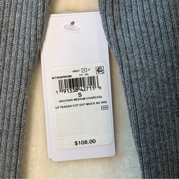 GUESS Women’s Size Small Convertible Long Sleeve Teagan Cut Out Mock Neck Dress - Picture 4 of 12